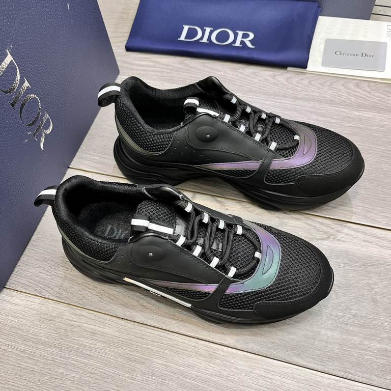 Factory   Dior's latest casual sneakers     Couples fashion explosive models,   version of the simple atmosphere,   fabric using imported cowhide with the original mesh,   comfortable and breathable mesh lining, the orig