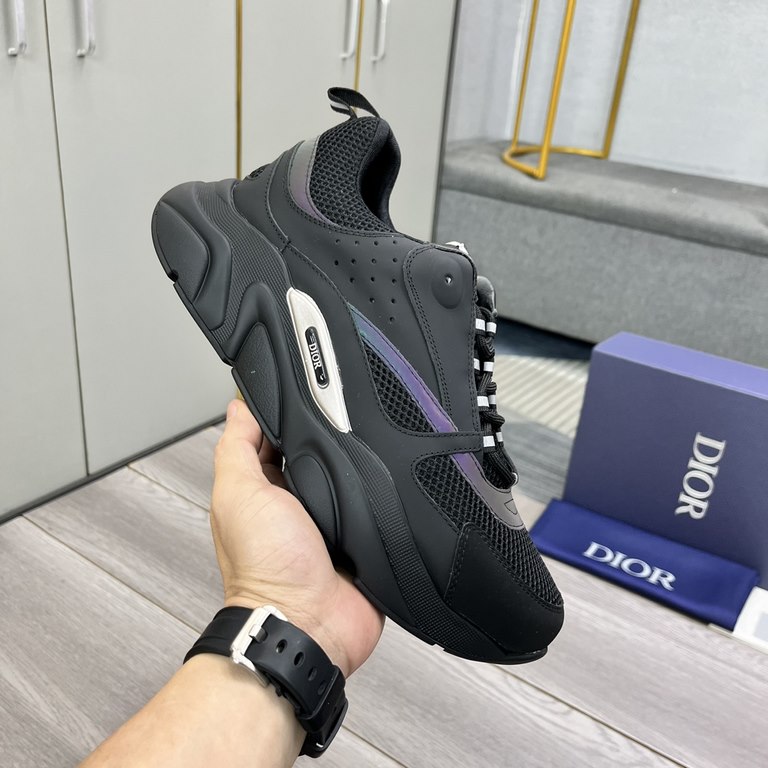 Factory   Dior's latest casual sneakers     Couples fashion explosive models,   version of the simple atmosphere,   fabric using imported cowhide with the original mesh,   comfortable and breathable mesh lining, the orig