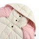 525MonclerMoncler Parana Breaded Down Jacket      ｜Moncler Moncler Moncler Parana Songxie Long Breaded  Short Down JacketSize 00, 0 yards, 1 yard, 2 yardsProduct Color White PinkDescriptionThe Parana down jacket stands o