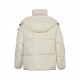 525MonclerMoncler Parana Breaded Down Jacket      ｜Moncler Moncler Moncler Parana Songxie Long Breaded  Short Down JacketSize 00, 0 yards, 1 yard, 2 yardsProduct Color White PinkDescriptionThe Parana down jacket stands o