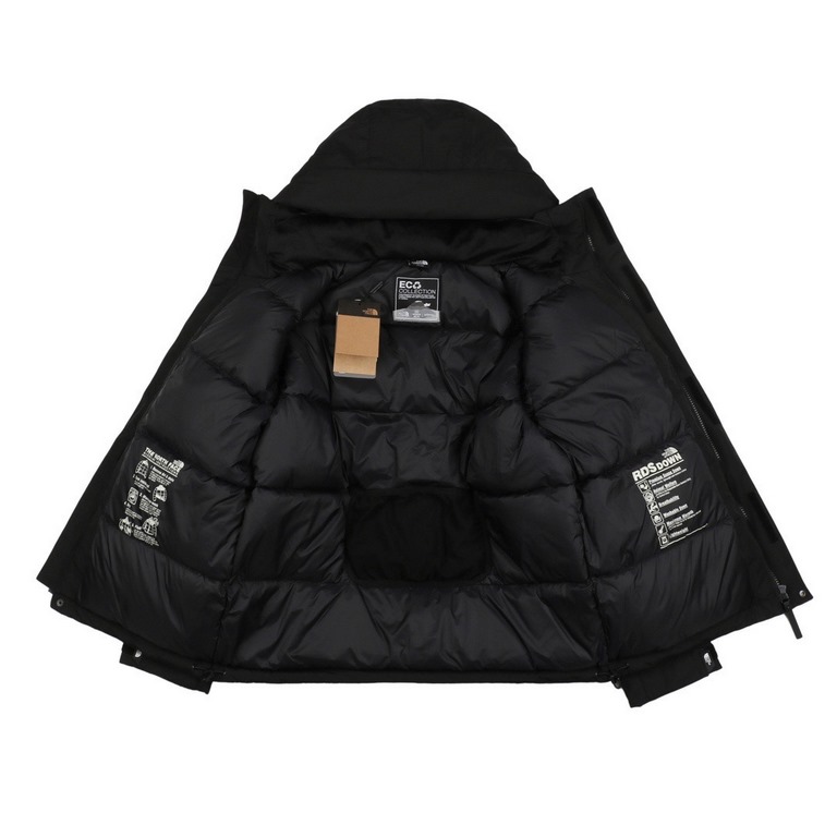 P540 (Amazon version)[               ] The North Face 23SS Shin Mina Same Korean Winter Workwear Hooded Goose Down Waterproof Down JacketAsia-Pacific black labeling line, four-pocket workwear style, RDS high-quality warm