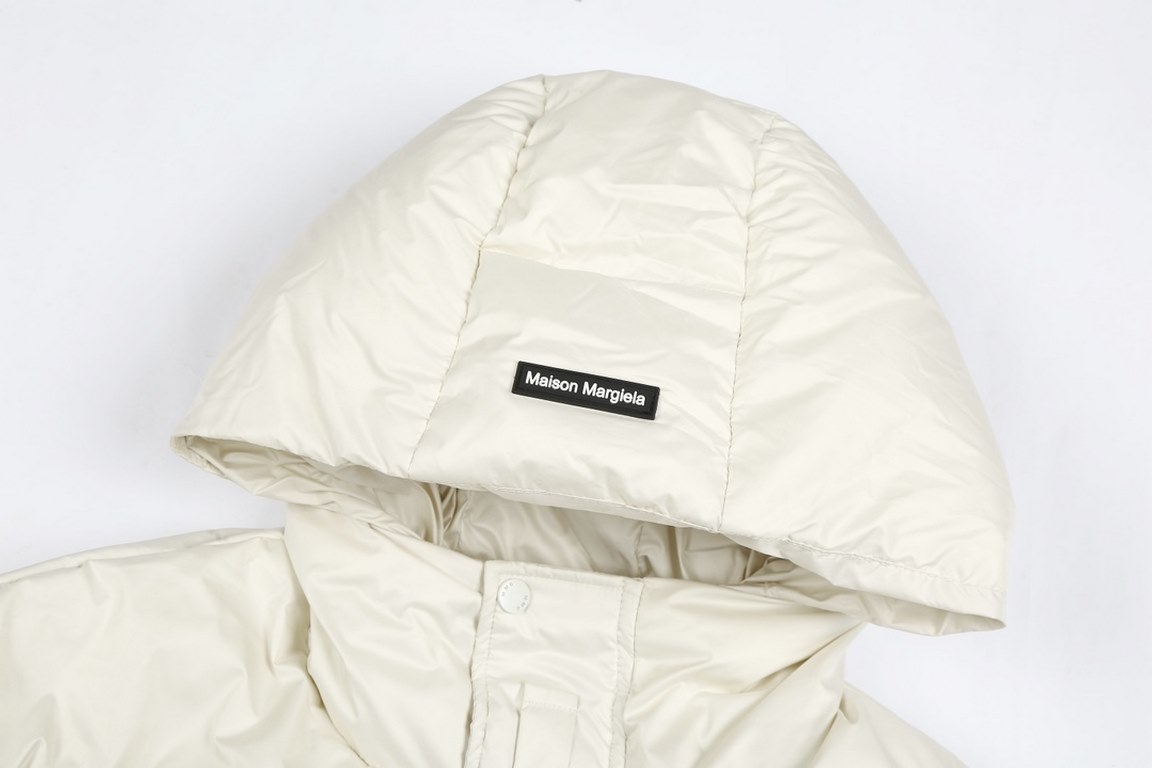 460   (90 white duck down)  (90 white duck down) Maison Margiela MM6 23 fall and winter capsule down jacket series 3 anti-matte fabric percent 90 300g white duck down fluffy warm open mold custom engraved logo button pat