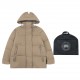 New  735 Model No. T97 (Goose Top Ceiling)[Goose Limited CANADAGOOSECanada    Goose White Label PASTELS Series JunctionPastel Label Parker Down Coat In Stock!Generation grade 90% white duck down, or even more exaggerated