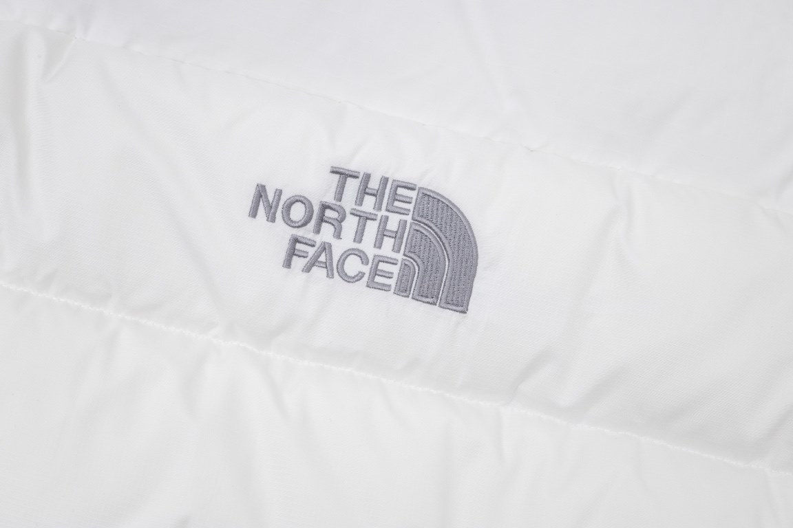 450  (Down Top Ceiling)The North Face Embroidered 23S American Short The North Face Winter New Women's Waist Down Jacket - Top Ceiling Plaid Patchwork Down Two Colors Super Long Legs One - High Waisted Ultra Short Design