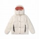 P610 [Moncler] Moncler New Clashing Hooded Women's Version Parana Thickened Down Bread Jacket-Left arm small label with NFC sensing, cell phone light up the screen near, straight into the official website-The down fillin