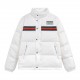 P455 Gucci new webbing embroidered label down jacket .    Made of national standard 90% white duck down, full of down, high resilience! The fluffiness is unbeatable! This is a unisex model! It's so great that you can wea