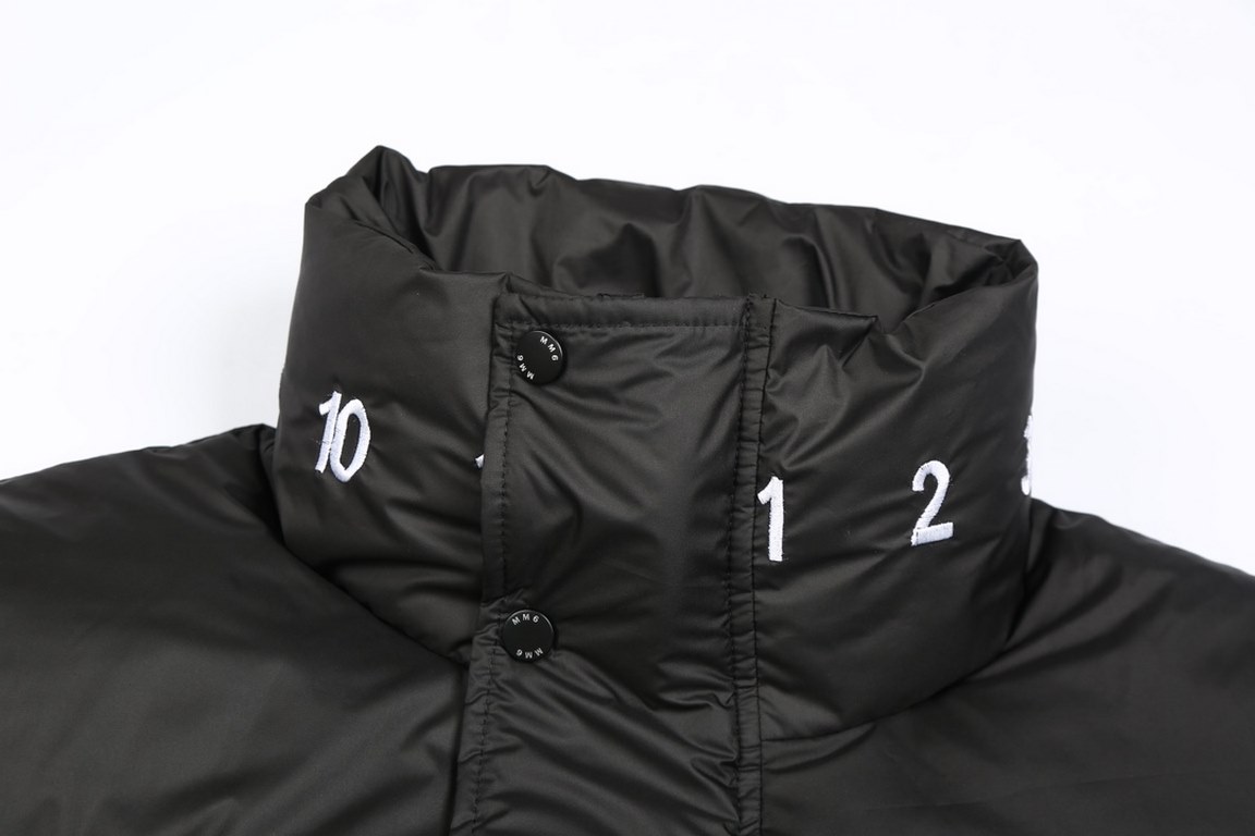 P445    (90 white duck down) Maison Margiela Maison Margiela MM6 23 FallWinter Capsule Down Jacket Collection 3 Anti Matte Fabric Percentage 90 300g White Duck Down Fluffy and Warm Open Molded Customized Engraved Logo Bu