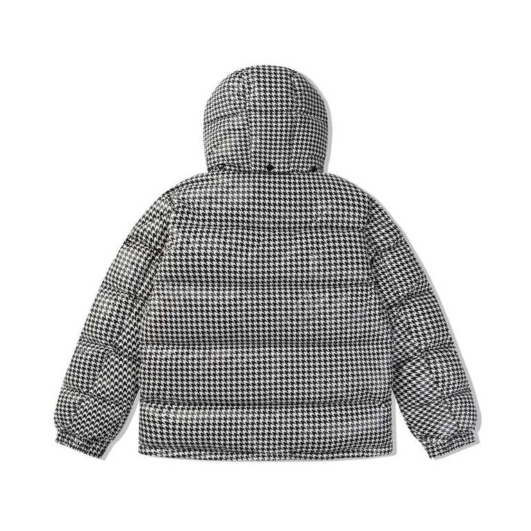 P645  【Moncler】 【Fragment Design】Moncler 23FW Hiroshi Fujiwara Co-branded Chidori Check Down Jacket-The highest fluffiness can reach 800, wearing more warm 5A standard, the use of German defense down needle, every three 