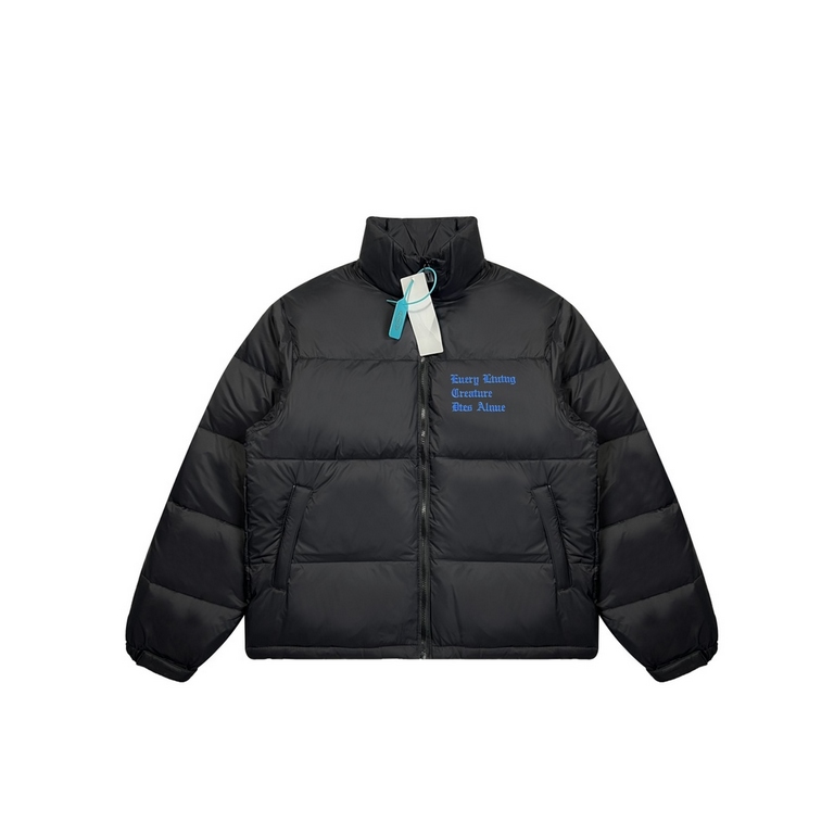 430 Vlone Classic Big V Logo Klein Blue Embroidered Down JacketImported 45D cotton memory matte fabric, feel comfortable and smooth, wear resistance is better, the new national standard 80 zero white duck down, 350 grams