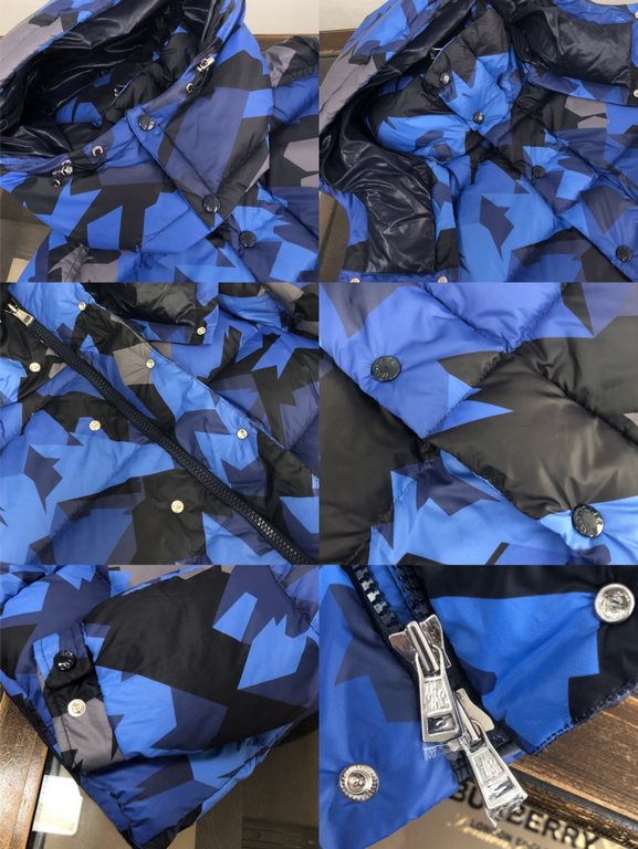 605MONCLER Mengjia 2023 latest models Mosa camouflage down jacket   counter synchronization on the new ~ hat removable, full of down support NFC chip induction Fall and winter main line series, sharp tailoring to create 