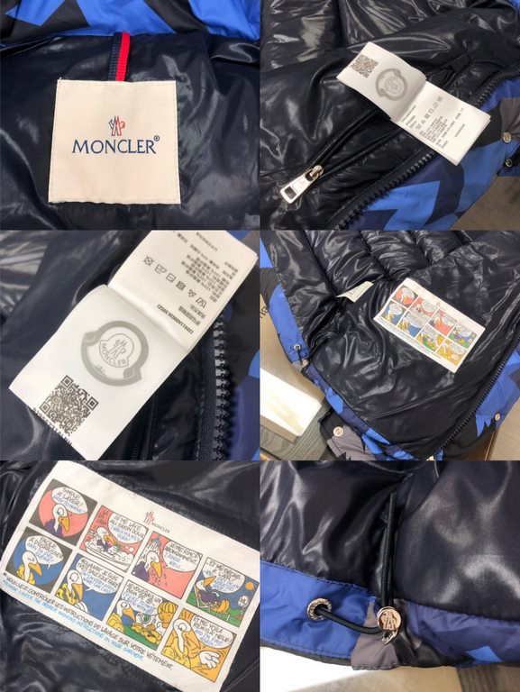 605MONCLER Mengjia 2023 latest models Mosa camouflage down jacket   counter synchronization on the new ~ hat removable, full of down support NFC chip induction Fall and winter main line series, sharp tailoring to create 