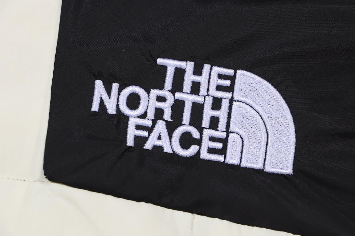 535 [High-end] Model No. BM022[New] THE NORTH FACE ｜2023 The North Face Korean Colorblock Checkerboard Check Long Down Jacket Coat-Little red book popular The North Face long couples down jacket, authentic 90 duck down f