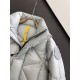 Down jacket - P1010) annual guarantee  Mon High Edition. (Cannon matte silver) trade orders Patchwork leather details embellished men's hidden hood collar short down jacket lapels pockets details using patchwork leather 