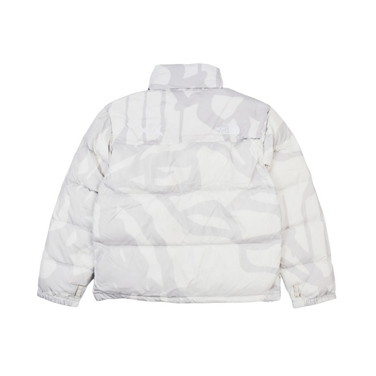 378 Top Version The North Face x Kaws Co-Branded 1996 US Down JacketThe three compartments are filled with RDS certified high quality 700 high fluffy duck down for better warmth, lightweight but not heavy, and the fluffi