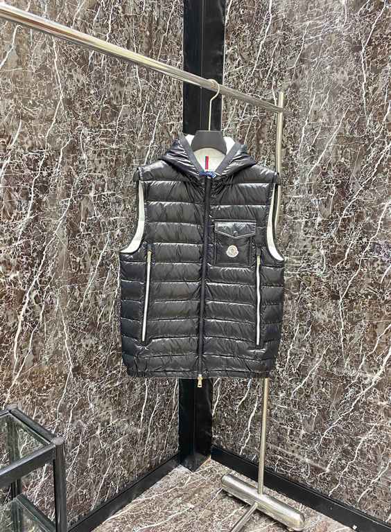 700[New] Early fall series ragot series design fashionable and versatile comfortable breathable hooded vest masked down vest jacket!The official website synchronization sale! Design and value of the down jacket, quality 