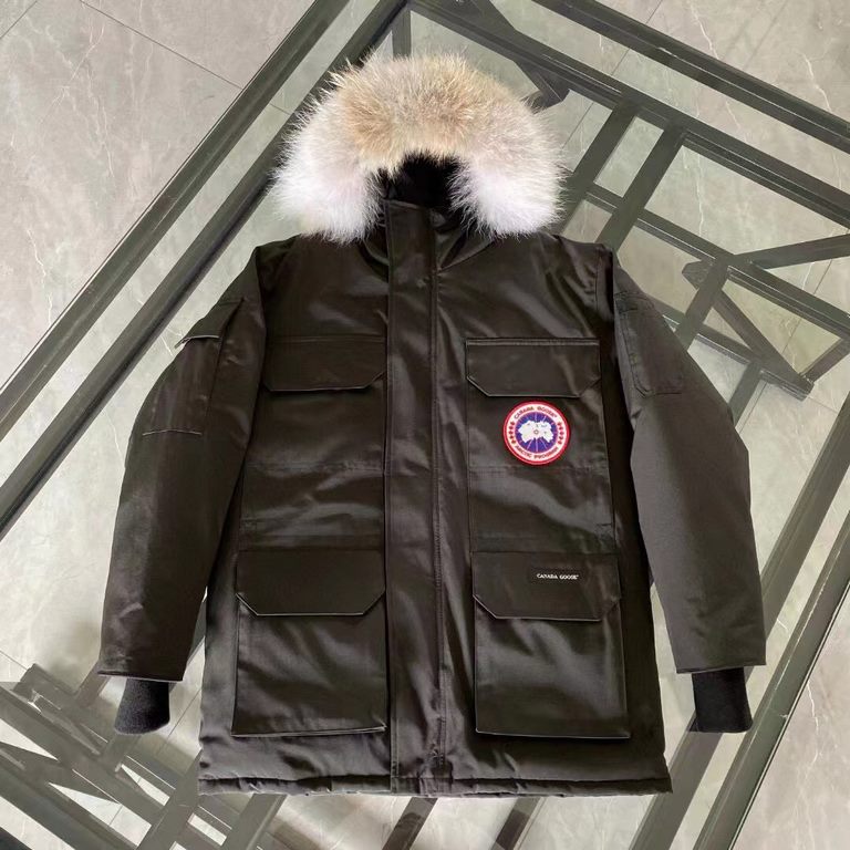 New          [Big Shipment Detail  675High-end replica 11##Canada Goose Canada Goose 08 Expedition models cold-proof warm three defense weapon warm winter (men and women)Expedition 08 Parker coat, hooded cold-resistant d