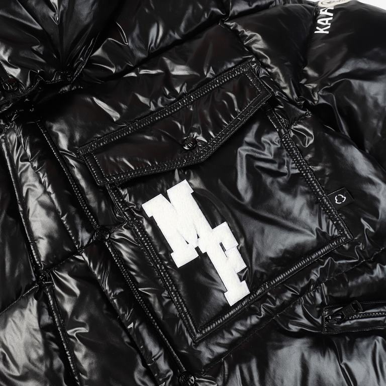 P575 【Moncler】 【Fragment Design】Moncler 23FW Genius7 Hiroshi Fujiwara Co-branded Down Jacket-Very Japanese workwear style, unique two-way choice placket collocation, can play a role in adjusting the shape , outside the b