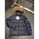 Support after the year P1010. down jacket - Moncler Moncler Exclusive exclusive new stand-up collar hooded down jacket Original 11 customized hardware accessories imported original customized Welcome to the counter compa