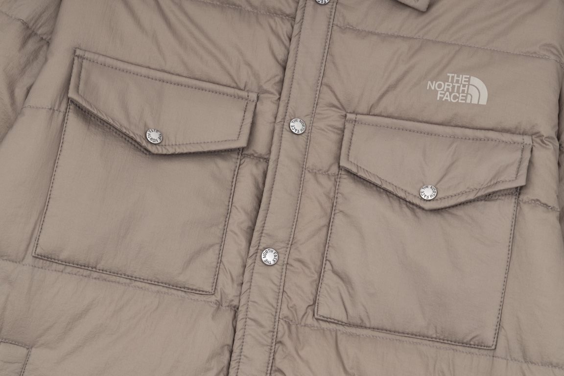 410  (Top Down Ceiling)[New The North Face TNF White Duck Down Shirt Down Jacket - The end of wearing is minimalism - Japanese shirt down jacket filled with 90 white duck down - lightweight style - can be used as a liner