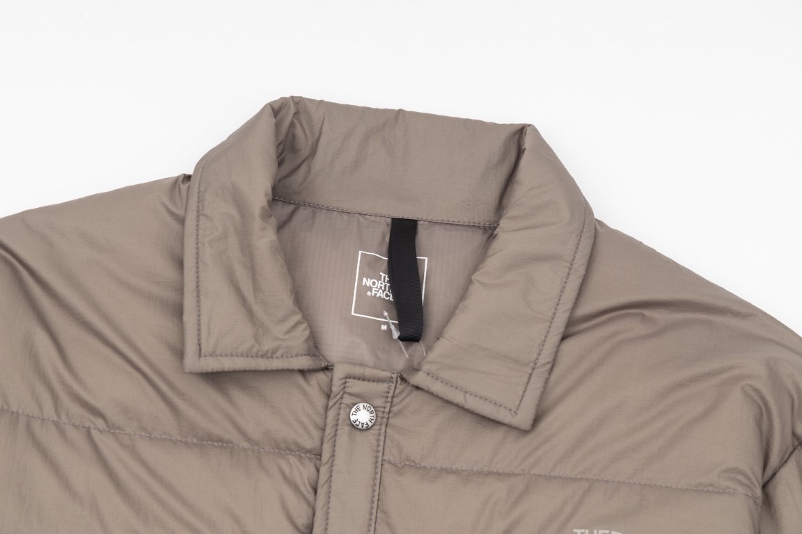 410  (Top Down Ceiling)[New The North Face TNF White Duck Down Shirt Down Jacket - The end of wearing is minimalism - Japanese shirt down jacket filled with 90 white duck down - lightweight style - can be used as a liner