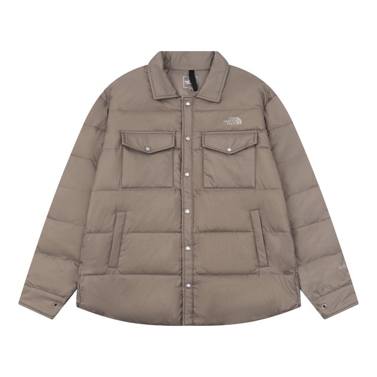 410  (Top Down Ceiling)[New The North Face TNF White Duck Down Shirt Down Jacket - The end of wearing is minimalism - Japanese shirt down jacket filled with 90 white duck down - lightweight style - can be used as a liner