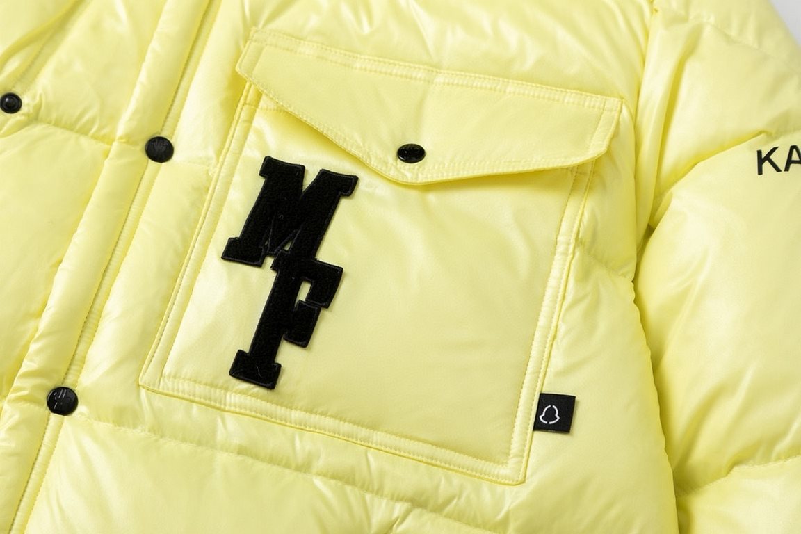 P575 【Moncler】 【Fragment Design】Moncler 23FW Genius7 Hiroshi Fujiwara Co-branded Down Jacket-Very Japanese workwear style, unique two-way choice placket collocation, can play a role in adjusting the shape , outside the b