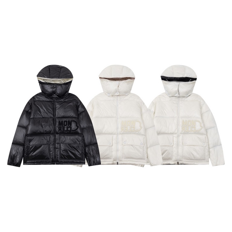 615Model No E63MONCLER   Mon Mouth 23ss Women's Towel Monogram Logo Color Blocking Down JacketShowcasing the essence of Mon fashion. Featuring rectangular quilting.Contrast lining refreshes the removable hood.Terry knit 