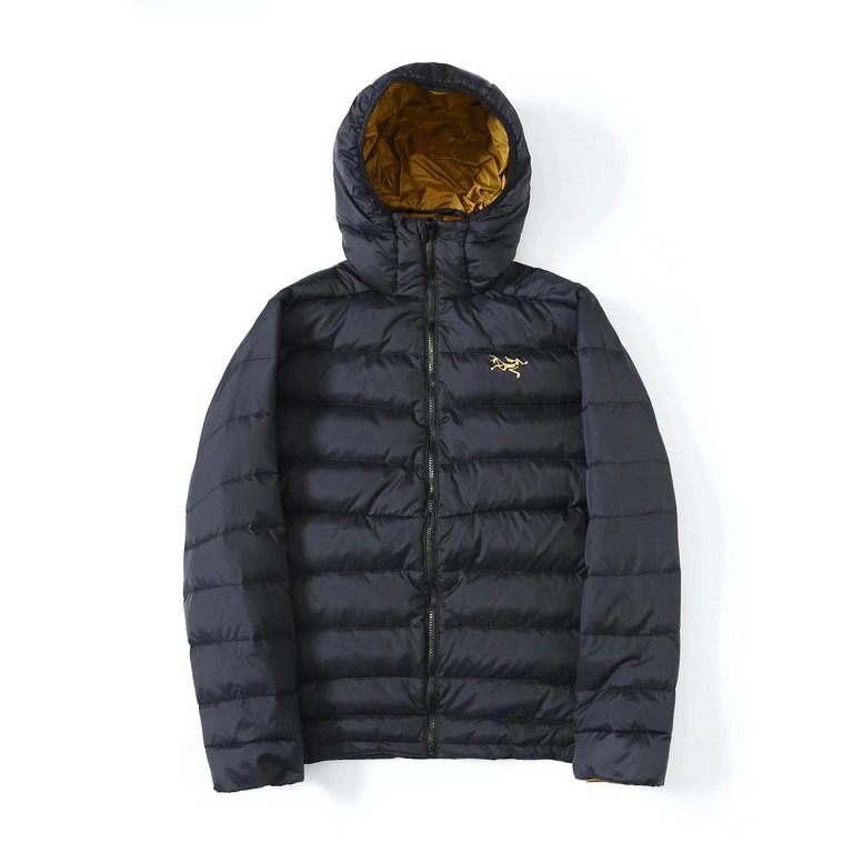 490Patriot Arcteryx Thorium Ar Embroidered Logo 750 Puff Hooded Down JacketColor blackSize M~xlThe object in the sale of 3659, the original version of the mold, the right version of the right place, all the details are o