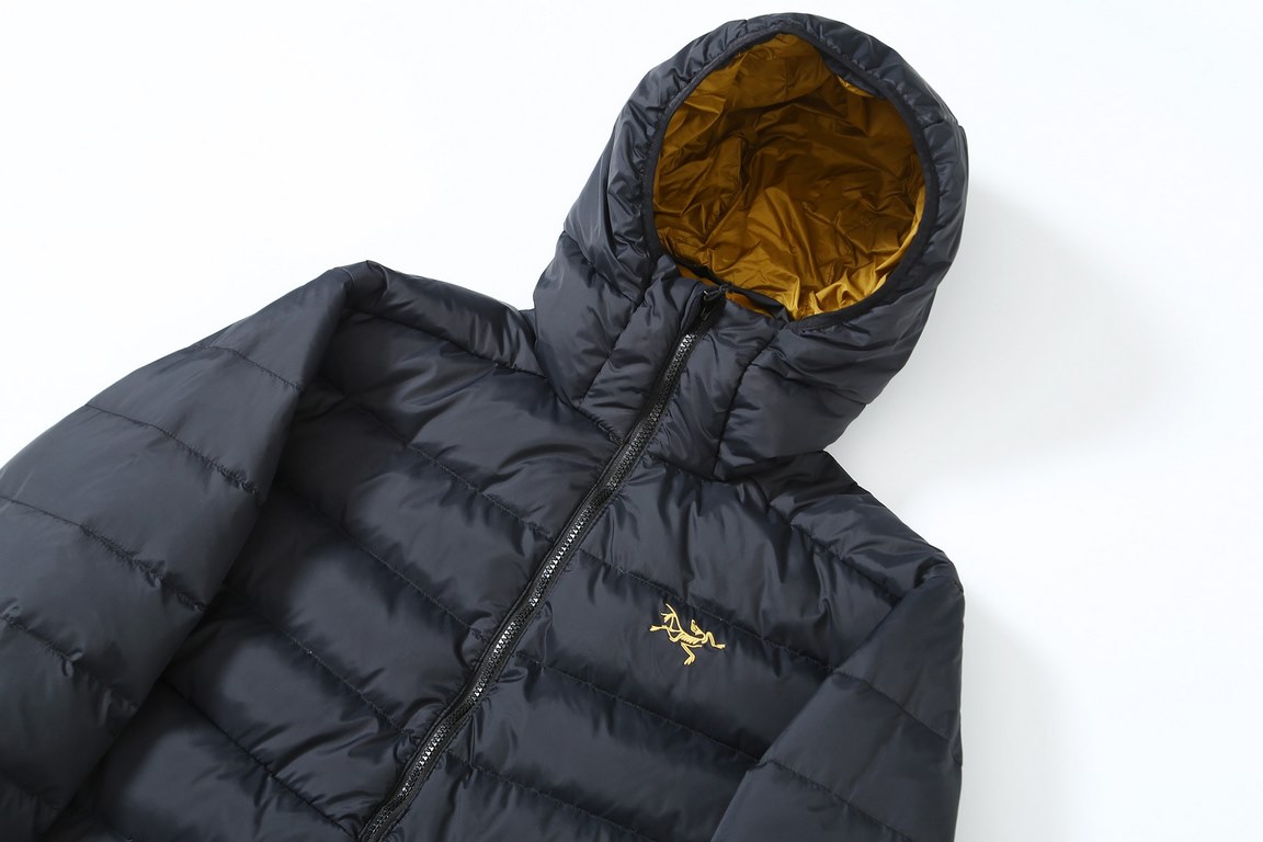 490Patriot Arcteryx Thorium Ar Embroidered Logo 750 Puff Hooded Down JacketColor blackSize M~xlThe object in the sale of 3659, the original version of the mold, the right version of the right place, all the details are o