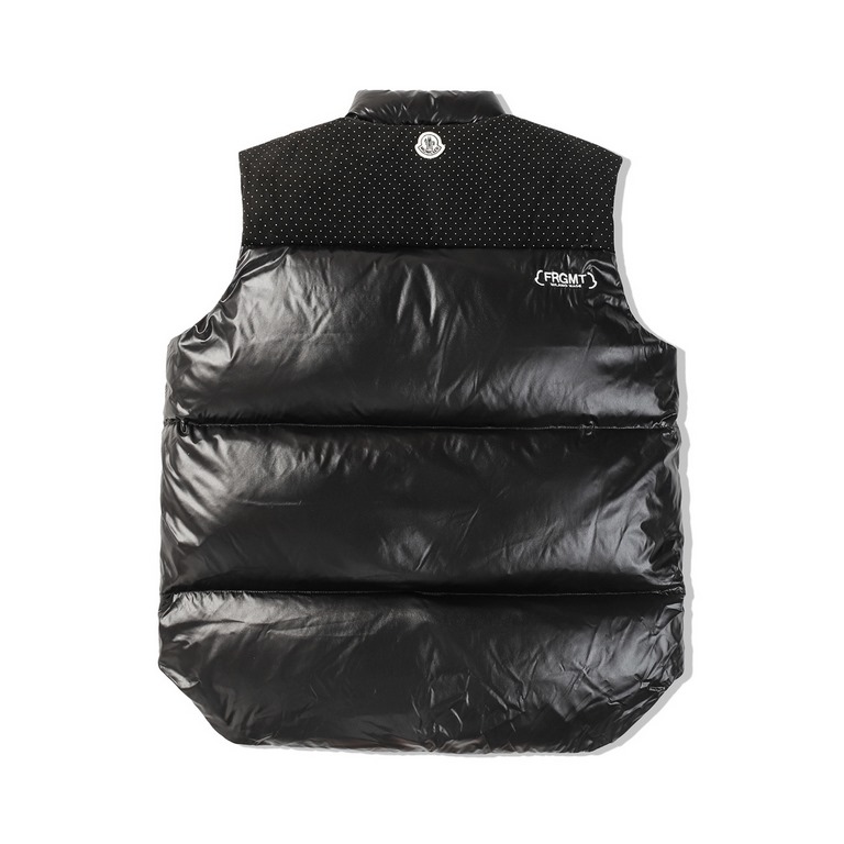 P505 [Moncler] [Fragment Design] Moncler Hiroshi Fujiwara FRGMT Co-branded Starry Standing Collar Down Vest-Moncler Allied favors is a professional outdoor sports equipment started clothing brands, its products to down j