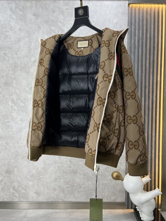 Support after the year of return, P580 GUCCI Gucci exclusive exclusive fall and winter new hooded jacket down jacket, trading company channels rare out, cooling weather essential warm single product, whether it is daily 