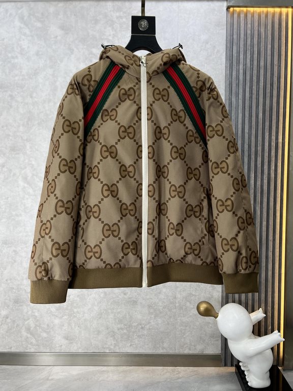 Support after the year of return, P580 GUCCI Gucci exclusive exclusive fall and winter new hooded jacket down jacket, trading company channels rare out, cooling weather essential warm single product, whether it is daily 