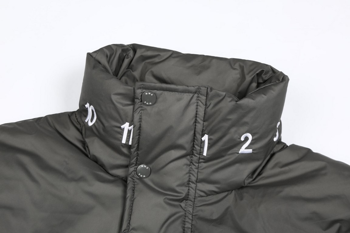 470   (90 white duck down)  (90 white duck down) Maison Margiela MM6 23 fall and winter capsule down jacket series 3 anti-matte fabric percent 90 300g white duck down fluffy warm open mold custom engraved logo buttons gr