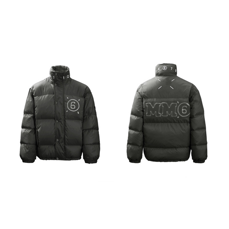 470   (90 white duck down)  (90 white duck down) Maison Margiela MM6 23 fall and winter capsule down jacket series 3 anti-matte fabric percent 90 300g white duck down fluffy warm open mold custom engraved logo buttons gr