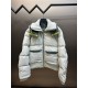 780 Hermes Patchwork Hooded Down Jacket CoatDown fluffiness is very high, exquisite gray-blue brings cold handsome and mysterious sense without losing personality, urban is full of hard and simple personality of casual f