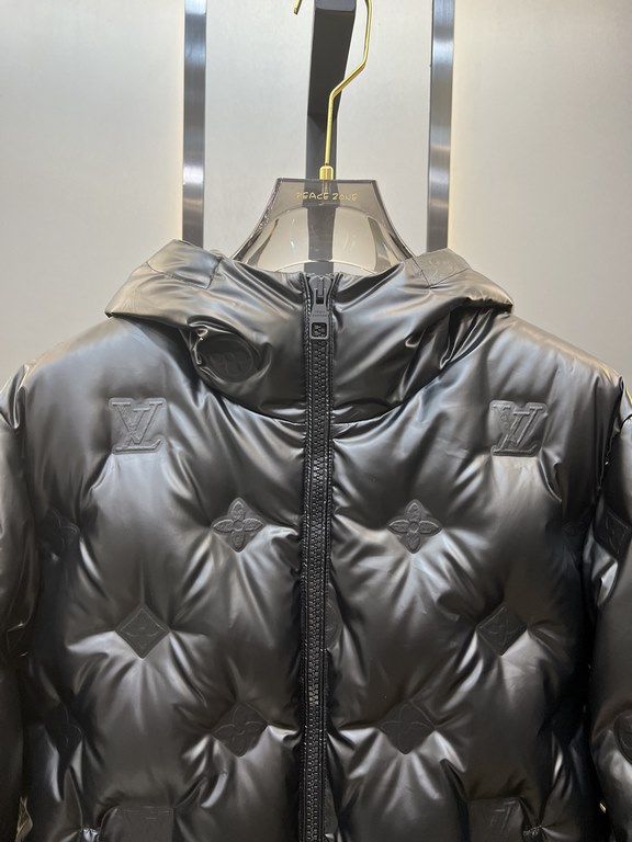 900lv Louis Vuitton 2023 winter new ~ monogram down jacket classic old flower logo embossed three-layer three-dimensional printingClassic and simple design, definitely worth it!The prints are all three-dimensional patter