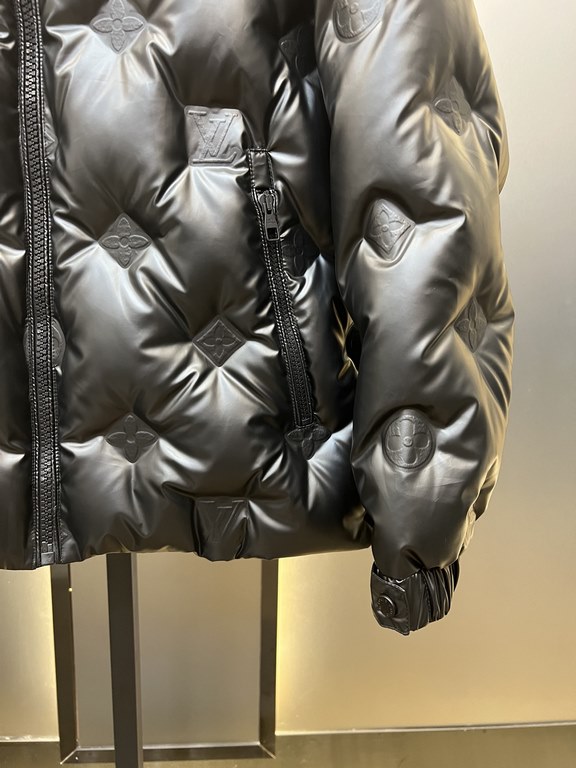 900lv Louis Vuitton 2023 winter new ~ monogram down jacket classic old flower logo embossed three-layer three-dimensional printingClassic and simple design, definitely worth it!The prints are all three-dimensional patter