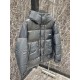 990bbr, unisex, in stock, available in two colors, with counter dust bag, synchronized with the counter, bbr logo pattern hooded down jacket in colorblocked fabric.Filled with goose down and goose feathers, with hood and