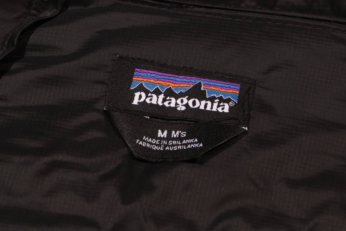 500 Patagonia｜Patagonia Patagonia Fitz Roy Down Hoody Placket Chest Side Zipper 800 Puff Down Jacket-...Custom woven and dyed 20D plaid fabric 400T downproof gallbladder fabric National standard 80 gray duck down Minimum