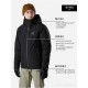 P605   top version removable hat ninety percent white duck downarcteryx originator macai jacket buy groceries removable hat winter new men's hooded waterproof down jacket ski jacket-Top version, different from the old mo