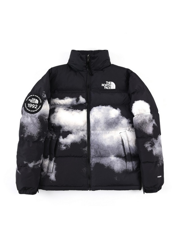 P510 NFC ChipTHE NORTH FACE The North Face1992The North Face Cloud Print Black Down Jacket #Men's and Women's #Highest Version  The original U.S. original data open version, proportional, loose, warm, fashionable!650 Pom