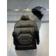 920    Monk's the Black Warrior series 3 generation!    2023 newest down jacket ~ official website synchronization on the new ~ made of polyester fabric, hooded down jacket, has a slim fit and sharp geometric quilting de