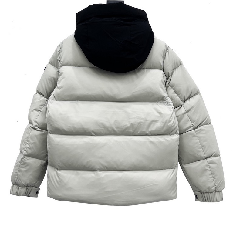 Pure down, not the cotton version on the market. 555 Model No. Y101MonclerMoncler 22Fw Accessory Embossed Letter Down JacketAutumn and winter new madeira. black knight scarf hooded mid-length down jacket official website