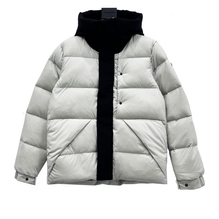 Pure down, not the cotton version on the market. 555 Model No. Y101MonclerMoncler 22Fw Accessory Embossed Letter Down JacketAutumn and winter new madeira. black knight scarf hooded mid-length down jacket official website