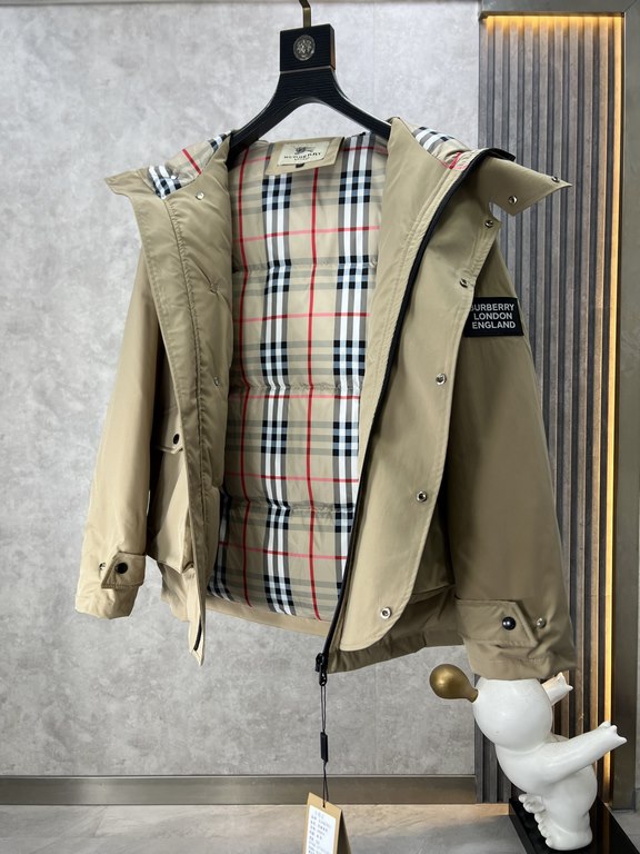 910. Burberry Burberry 2023 fall and winter new   down jacket original 11 custom hardware accessories imported original custom welcome counter comparison absolute high quality using top 90 white duck down super soft fill