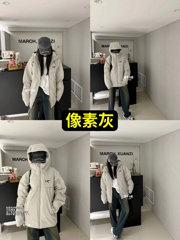 635Top of the market version! Large quantity in stockHandheld Gift Box Dry Cleaner for Down Jacket】Complete set!ARCTERYXBird's Macai Jacket Men's and Women's Hooded Ski Jacket Down JacketGift box 220RMB, dry cleaning foa