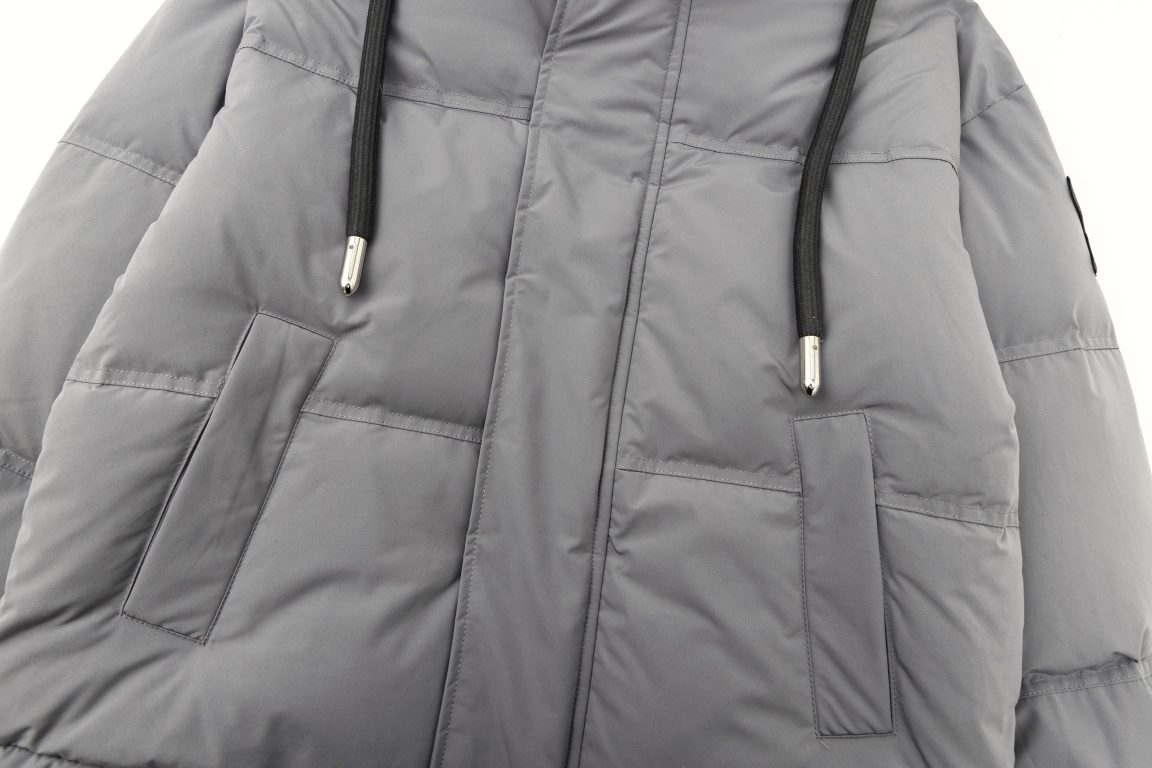 New  455 model number T28 (in-stock down ceiling)[Ami love down model 90 white duck down! Hooded jacket is super fluffy! It's 2 times the amount of down! Two colors, gray and blue, couple's limited edition Northeast cold