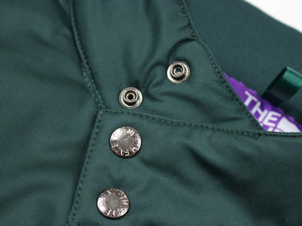 Green Detailed Drawing - B11Latest 23W TNF The North Face Purple Label Optoelectronics PURPLE LABE Series Solid Color Zipper Stand Collar US Outdoor Waterproof Thickened Down Jacket (White Duck Down)