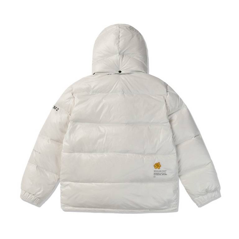 P575 【Moncler】 【Fragment Design】Moncler 23FW Genius7 Hiroshi Fujiwara Co-branded Down Jacket-Very Japanese workwear style, unique two-way choice placket collocation, can play a role in adjusting the shape , outside the b