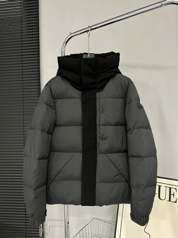 Support after years of return and exchange    NEWA16804           Monkou 23ss Madeira Black Label Black KnightShort Down Jacket [90 White Duck Down Seconds Rebound]A functional closet standby, the Madeira Down Jacket is 